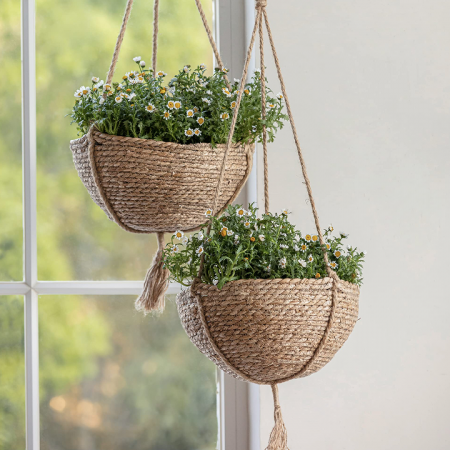 Hanging planter basket set (2 pieces)
