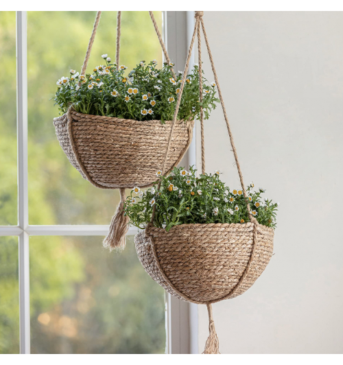 Hanging planter basket set (2 pieces) Hanging planter basket set (2 pieces)