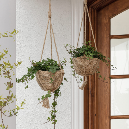 Hanging planter basket set (2 pieces)