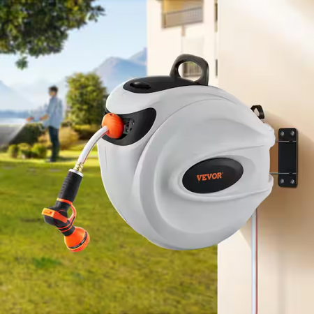 Retractable garden hose reel (100ft)