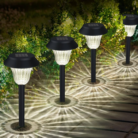 Solar-powered LED garden lights (6-Pack)