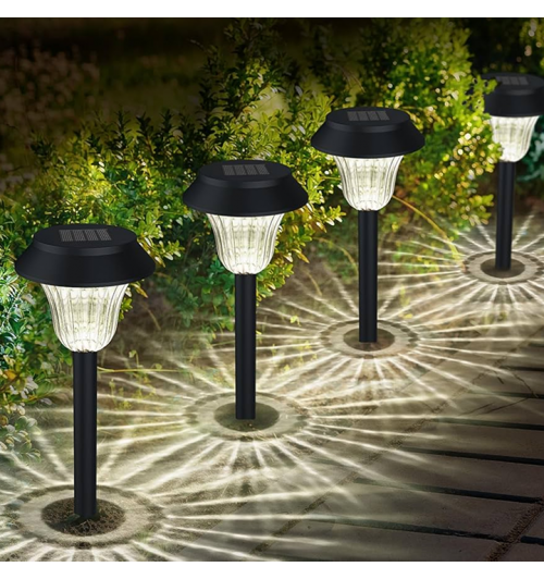 Solar-powered LED garden lights (6-Pack)