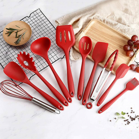 Silicone cooking utensil set (10 Pieces)