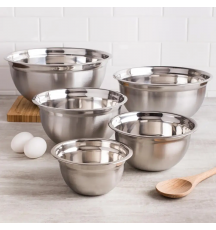 Stainless steel mixing bowl set (5 Pieces)