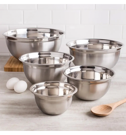 Stainless steel mixing bowl set (5 Pieces) Stainless steel mixing bowl set (5 Pieces)