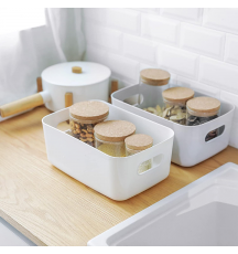 Plastic storage bin set (4 Pieces)