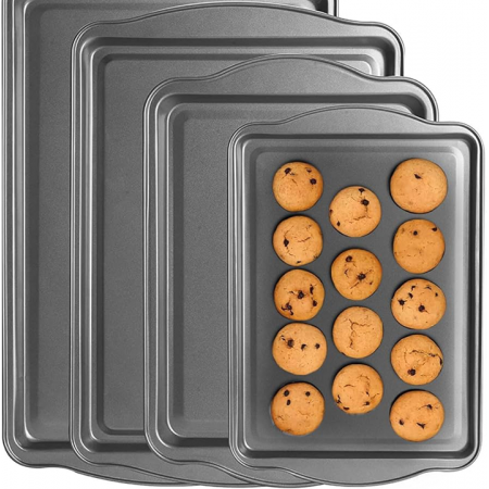 Non-stick baking sheet set
