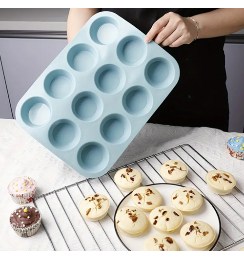Silicone muffin pan (12-Cup)