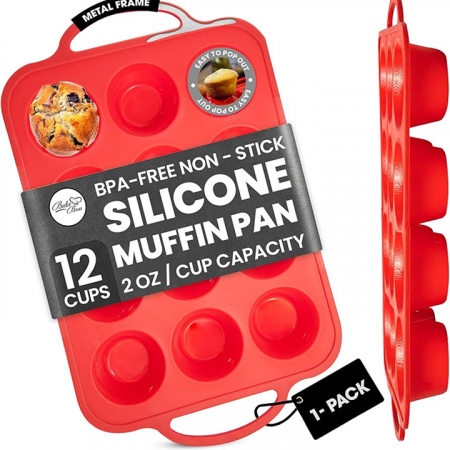 Silicone muffin pan (12-Cup)