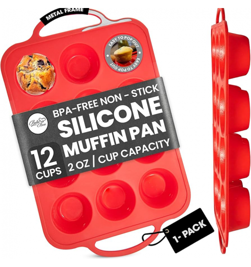 Silicone muffin pan (12-Cup)