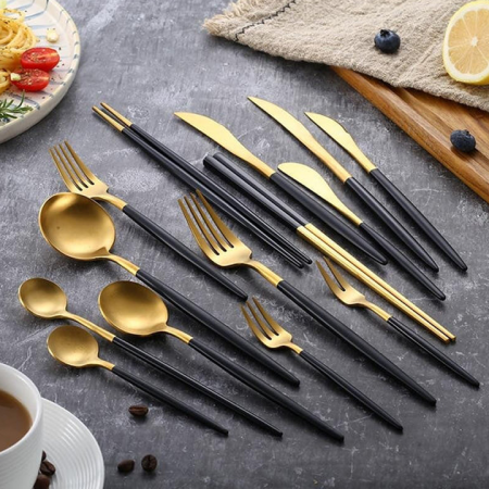 Stainless steel cutlery set (24-Piece) 